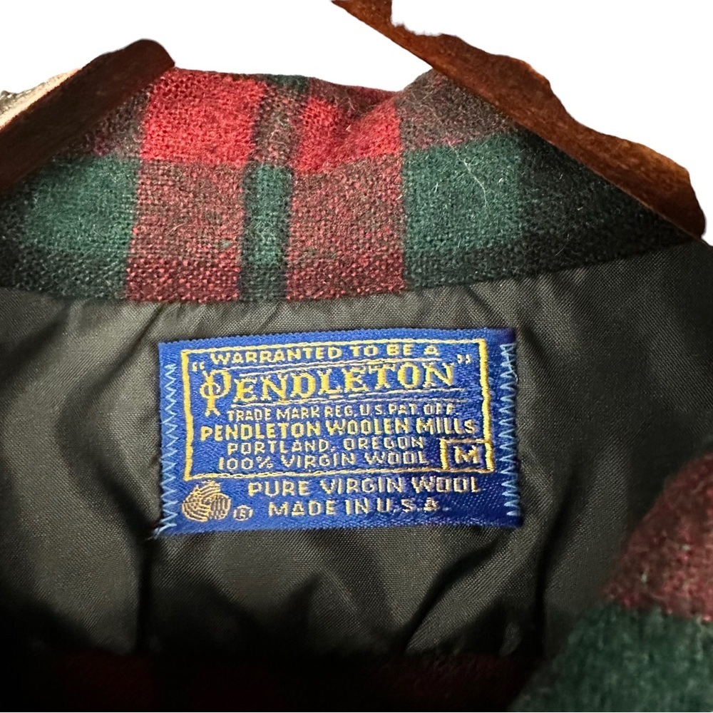 Pendleton Red and Green Plaid Shirt - Picture 6 of 7